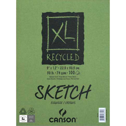 Canson XL Recycled Sketch Pad 9x12