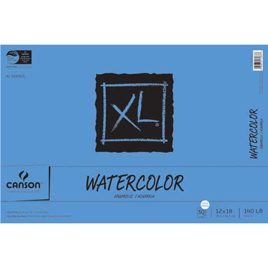 Canson XL Watercolor Pad 30 Sheets 12x18