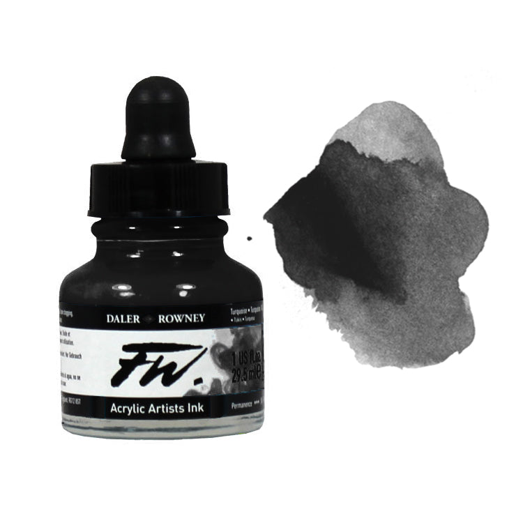 Daler Rowney FW Acrylic Ink 1oz Black India