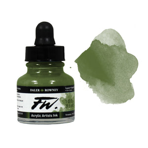 Daler Rowney FW Acrylic Ink 1oz Olive Green