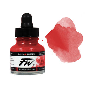 Daler Rowney FW Acrylic Ink 1oz Crimson