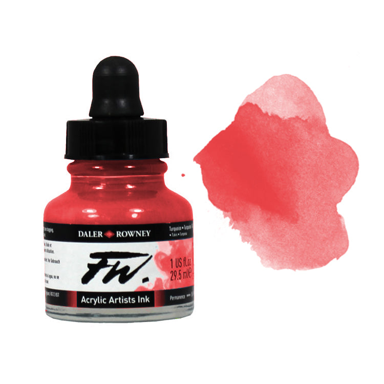 Daler Rowney FW Acrylic Ink 1oz Flame Red