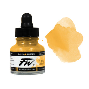 Daler Rowney FW Acrylic Ink 1oz Fluorescent Orange