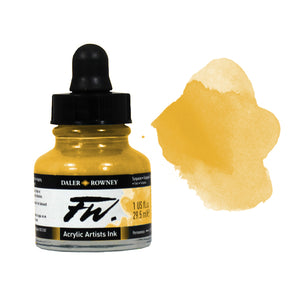 Daler Rowney FW Acrylic Ink 1oz Gold