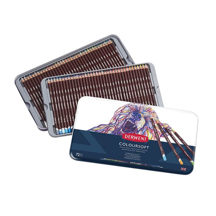 Derwent Coloursoft Pencil 72 Tin
