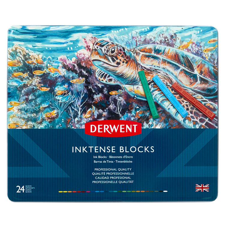 Derwent Inktense Blocks Set of 24 Tin