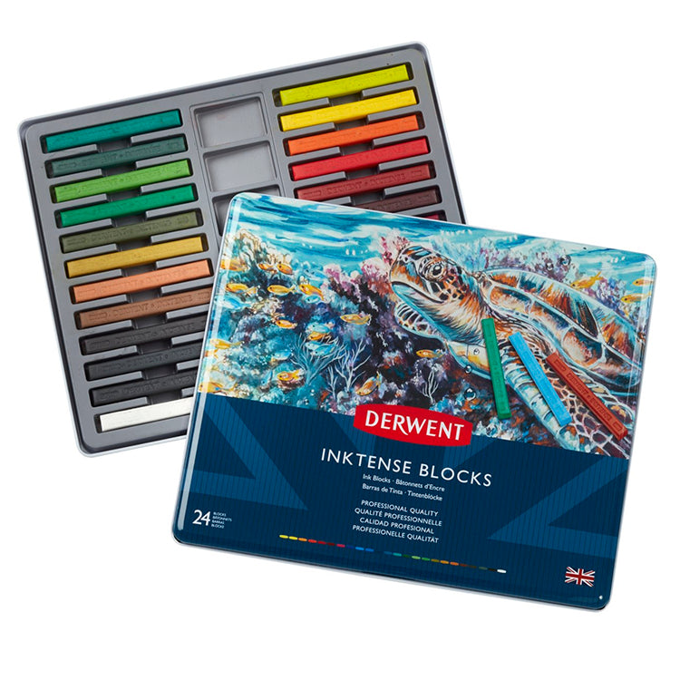 Derwent Inktense Blocks Set of 24 Tin