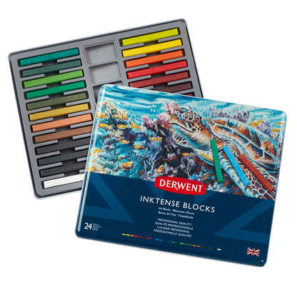 Derwent Inktense Blocks Set of 24 Tin