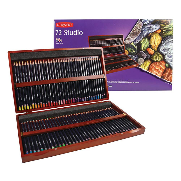 Derwent Studio Pencil 72 Set Wood Box