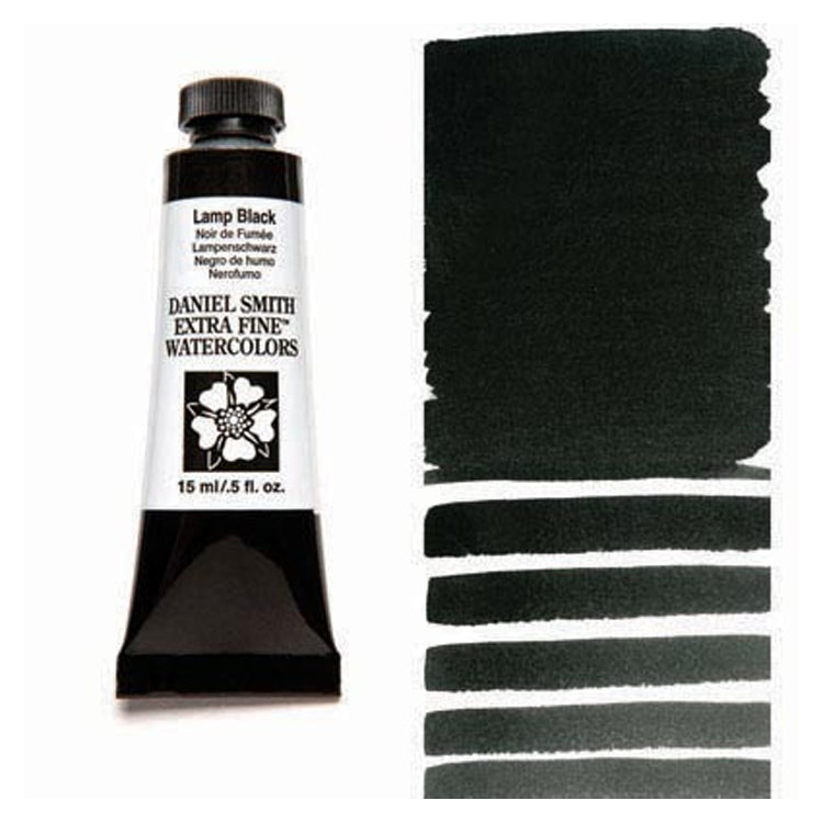 Daniel Smith Extra Fine Watercolor Lamp Black 15ml