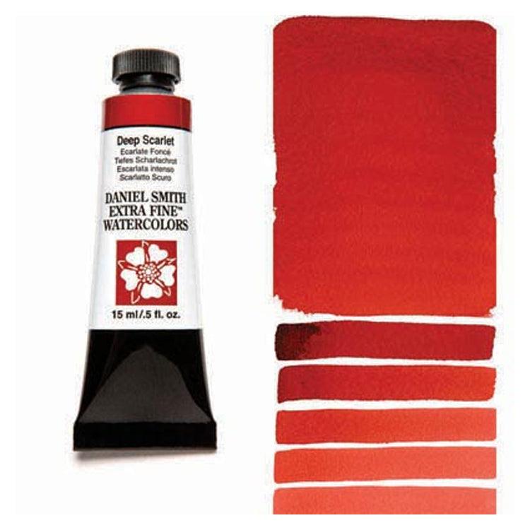 Daniel Smith Extra Fine Watercolor Deep Scarlet 15ml
