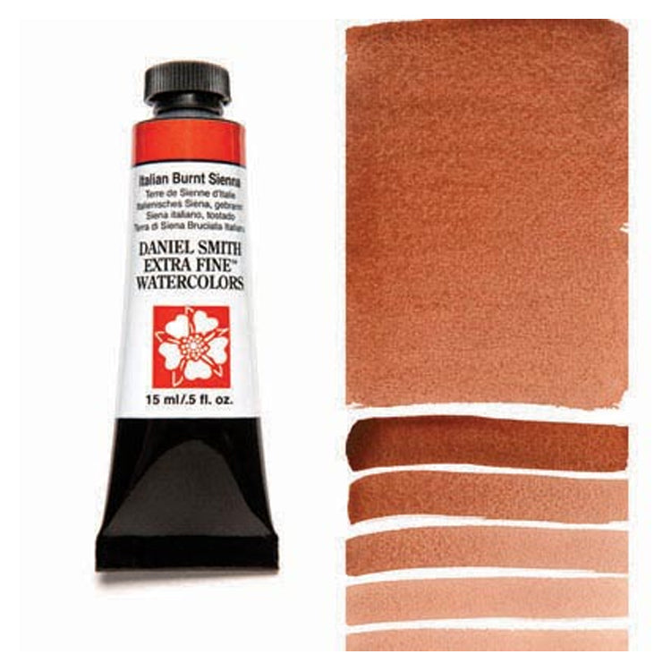 Daniel Smith Extra Fine Watercolor Italian Burnt Sienna 15ml