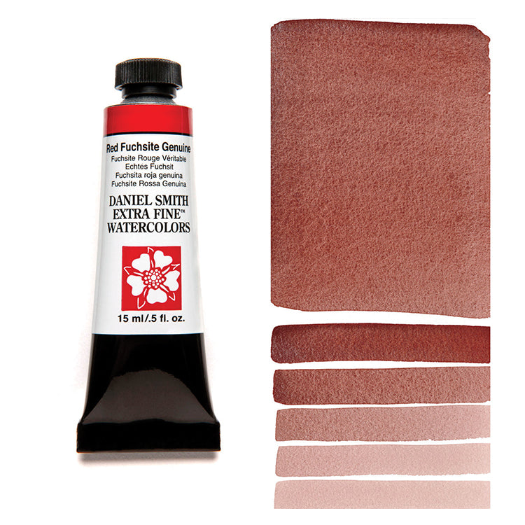 Daniel Smith Extra Fine Watercolor Red Fuchsite Genuine 15ml