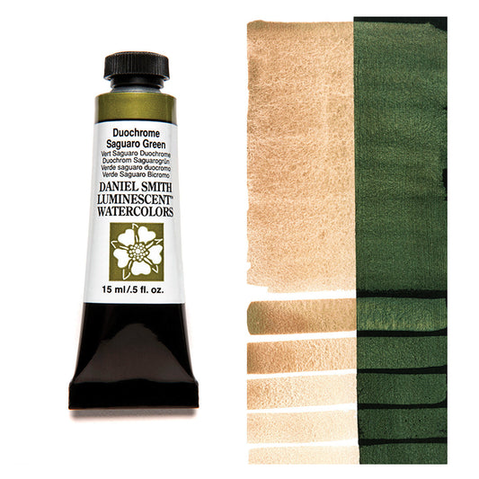 Daniel Smith Extra Fine Watercolor Duochrome Saguaro Green 15ml