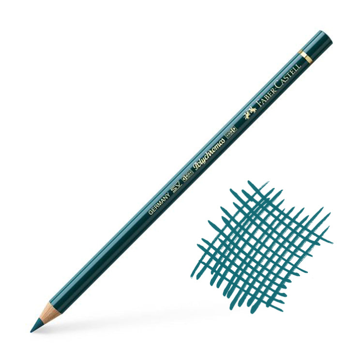 Faber Castell Polychromos Pencil Deep Cobalt Green