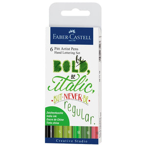 Pitt Artist Pen Handlettering 6 Piece Wallet Set #2