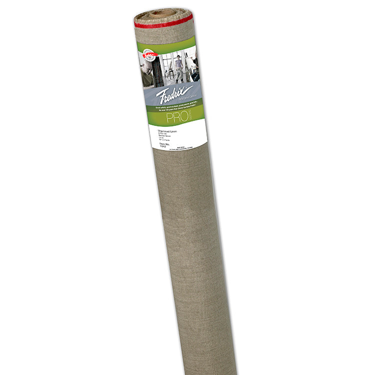 Fredrix PRO Series 136 Unprimed Linen Canvas Roll 52in x 6yds