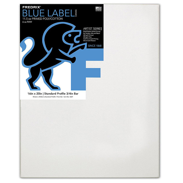 Fredrix Blue Label Ultra Smooth Canvas 16x20 6 Pack