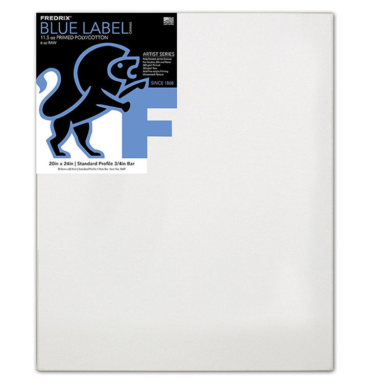 Fredrix Blue Label Ultra Smooth Canvas 20x24 6 Pack