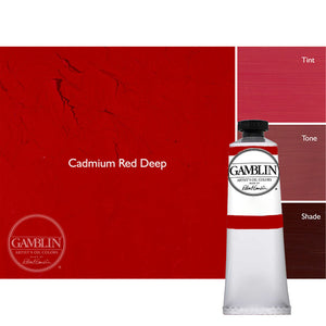 Gamblin Artist Oil Color 37ml Cadmium Red Deep ⚠️