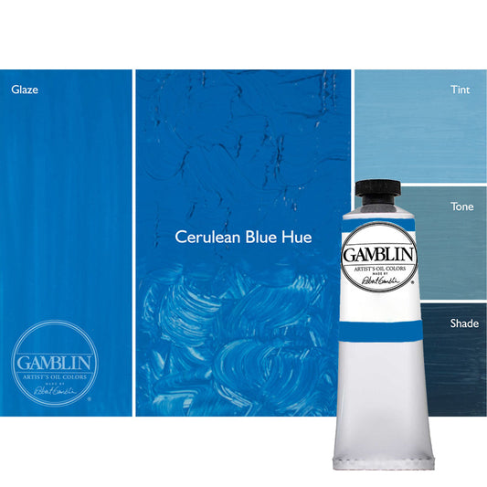 Gamblin Artist Oil Color 37ml Cerulean Blue Hue