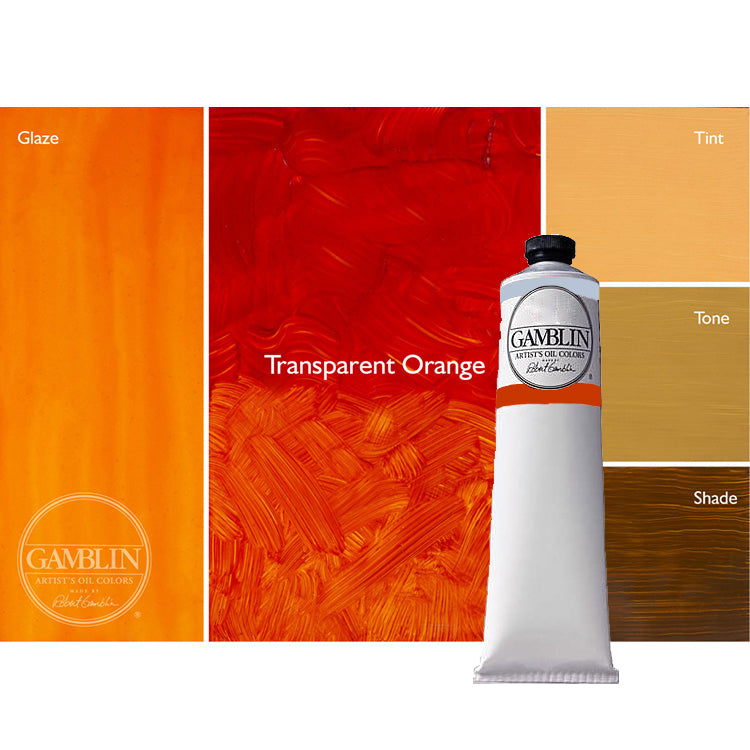 Gamblin Artist Oil Color 150ml Transparent Orange