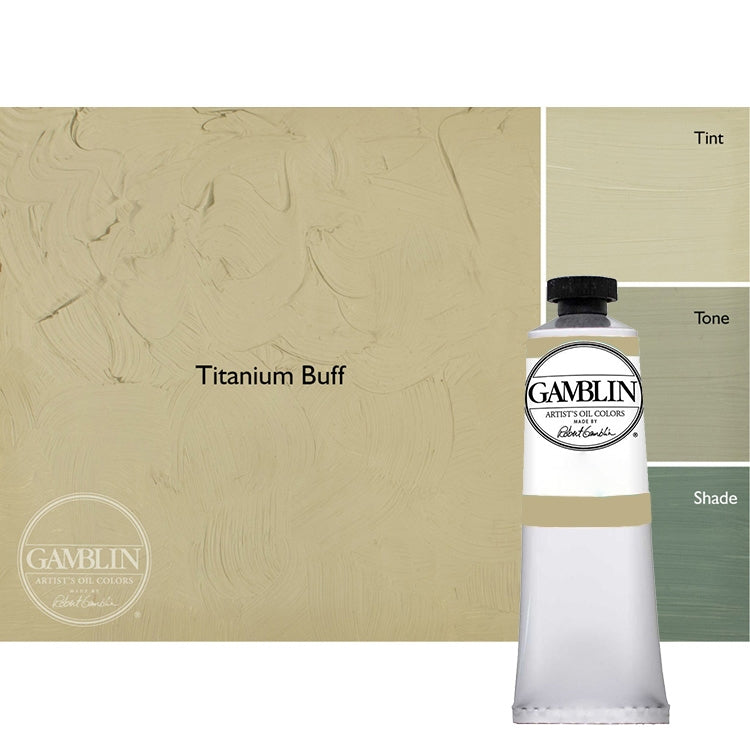 Gamblin Artist Oil Color 150ml Titanium Buff