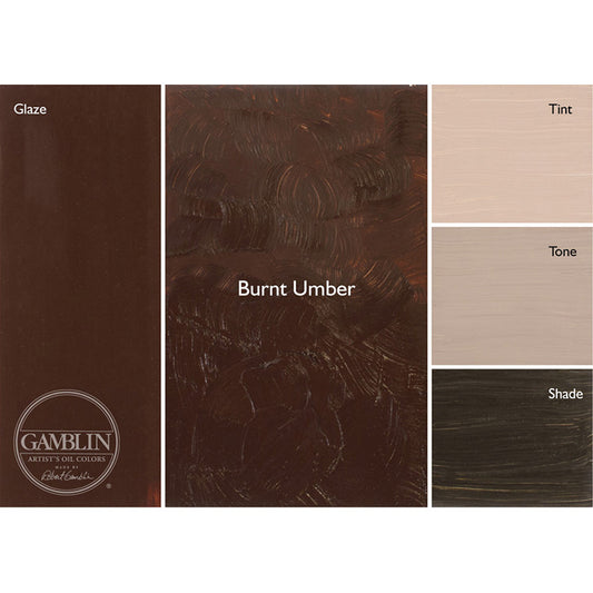 Gamblin 1980 Oil Color 150ml Burnt Umber