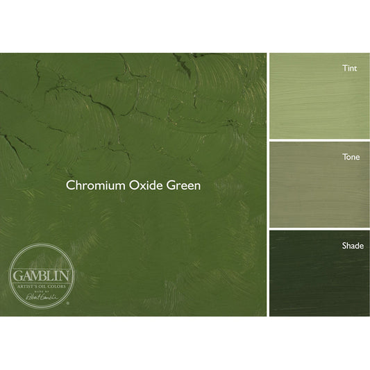 Gamblin 1980 Oil Color 150ml Chromium Oxide Green