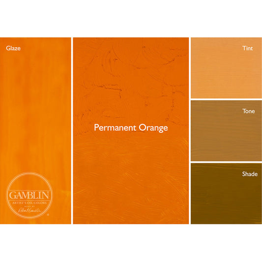 Gamblin 1980 Oil Color 150ml Permanent Orange