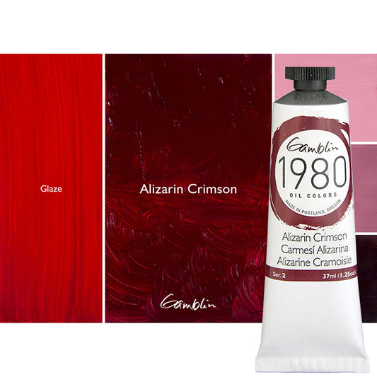 Gamblin 1980 Oil 37ml Alizarin Crimson