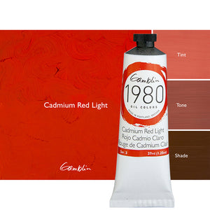 Gamblin 1980 Oil 37Ml Cadmium Red Light ⚠️