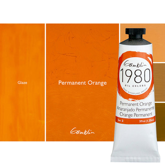 Gamblin 1980 Oil 37Ml Permanent Orange