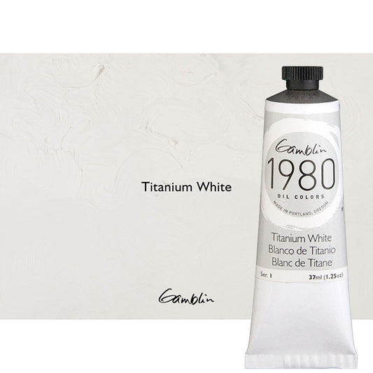 Gamblin 1980 Oil 37Ml Titanium White