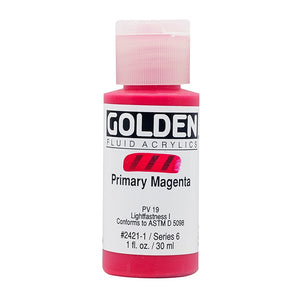 Golden Fluid Acrylic Primary Magenta 1oz
