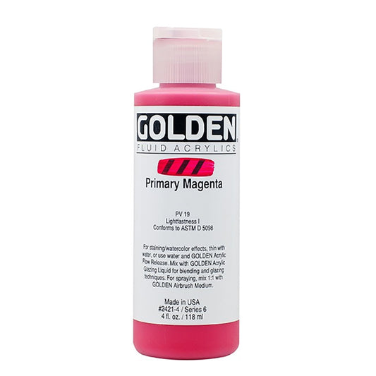 Golden Fluid Acrylic Primary Magenta 4oz