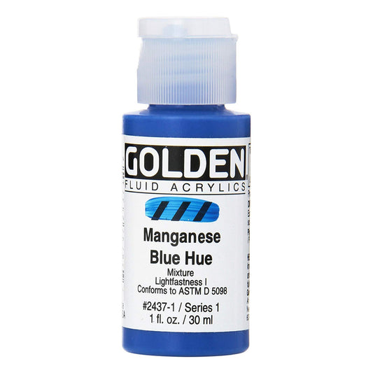 Golden Fluid Acrylic Manganese Blue Hue 1oz