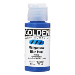 Golden Fluid Acrylic Manganese Blue Hue 1oz