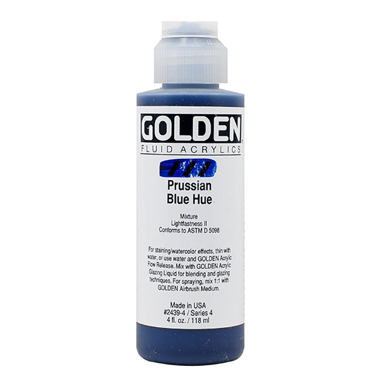 Golden Fluid Acrylic Prussian Blue Hue 4oz
