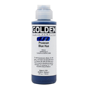 Golden Fluid Acrylic Prussian Blue Hue 4oz