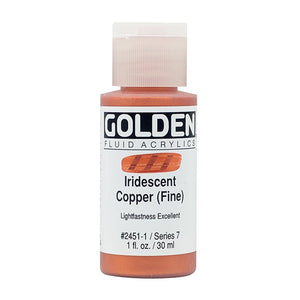 Golden Fluid Acrylic Iridescent Copper Fine 1oz