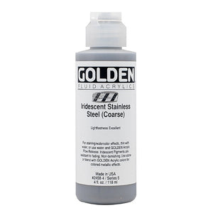 Golden Fluid Acrylic Iridescent Stainless Steel 4oz ⚠️