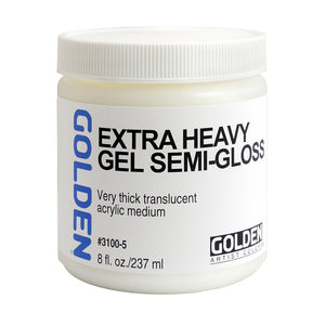 Golden Acrylic Extra Heavy Gel Semi Gloss 8oz