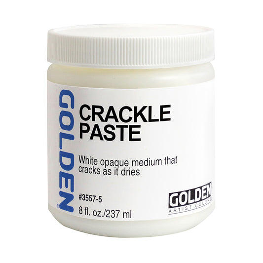 Golden Crackle Paste Acrylic Medium 8oz