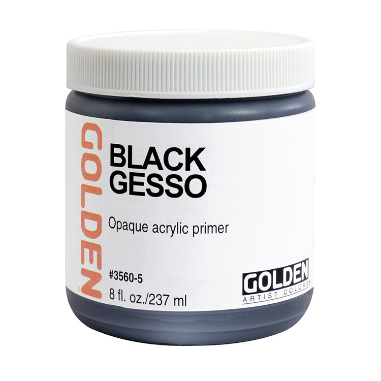 Golden Black Gesso Ground 8oz ⚠️