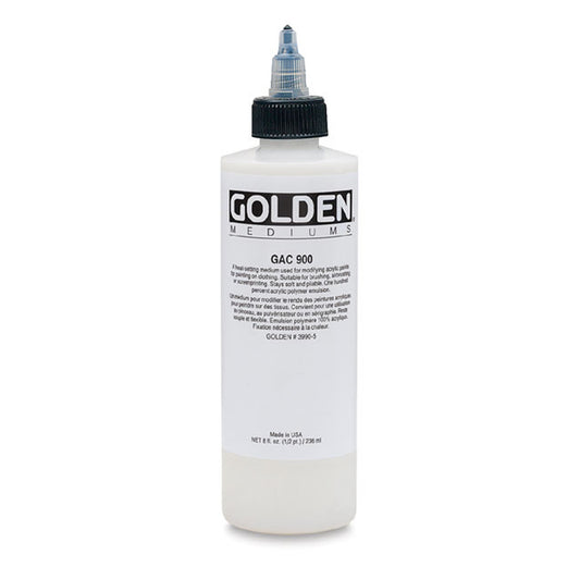 Golden GAC 900 Acrylic Heatset Fabric Painting Medium 8oz ⚠️