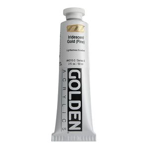 Golden Heavy Body Acrylic Iridescent Gold 2oz
