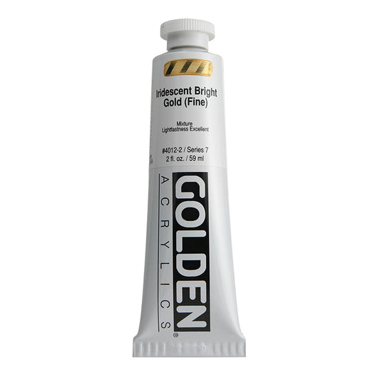 Golden Heavy Body Acrylic Iridescent Bright Gold 2oz ⚠️