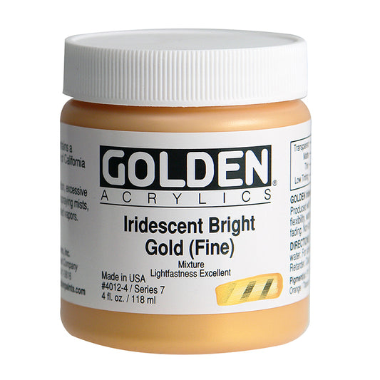 Golden Heavy Body Acrylic Iridescent Bright Gold 4oz ⚠️