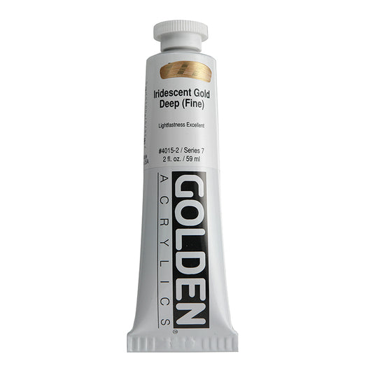 Golden Heavy Body Acrylic Iridescent Gold Deep 2oz